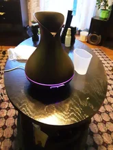 Humidificador de aire ultrasónico de 500ML, con Control remoto difusor de Aroma, luz LED que cambia de 7 colores, difusor de aceite esencial eléctrico inteligente