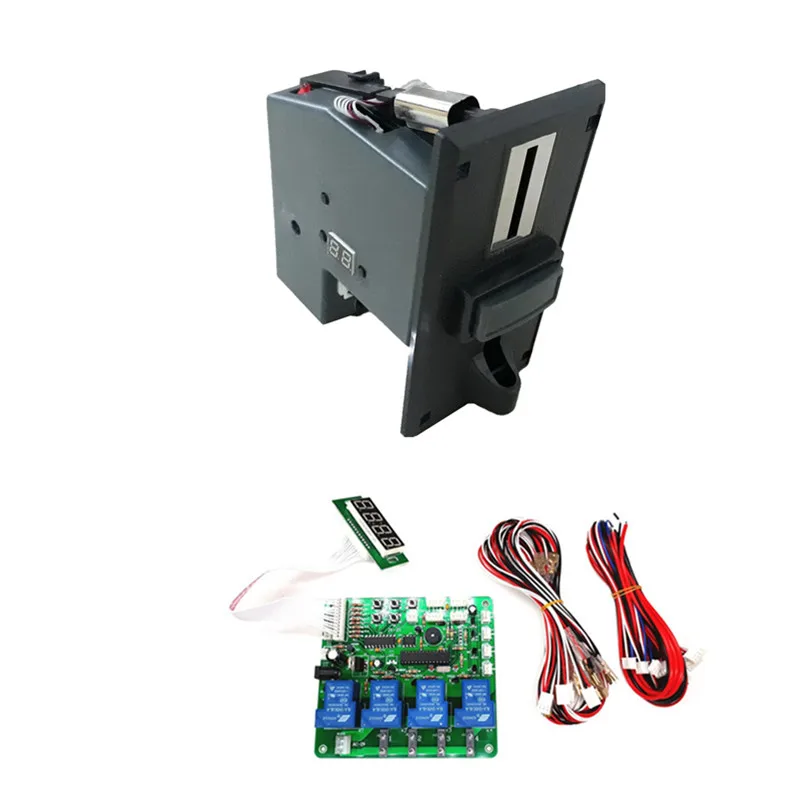 coin operated multi coin acceptor with 4 digits coin operated timer