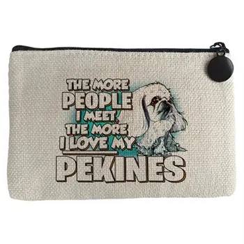 

Purse I love my Pekingese White race dog