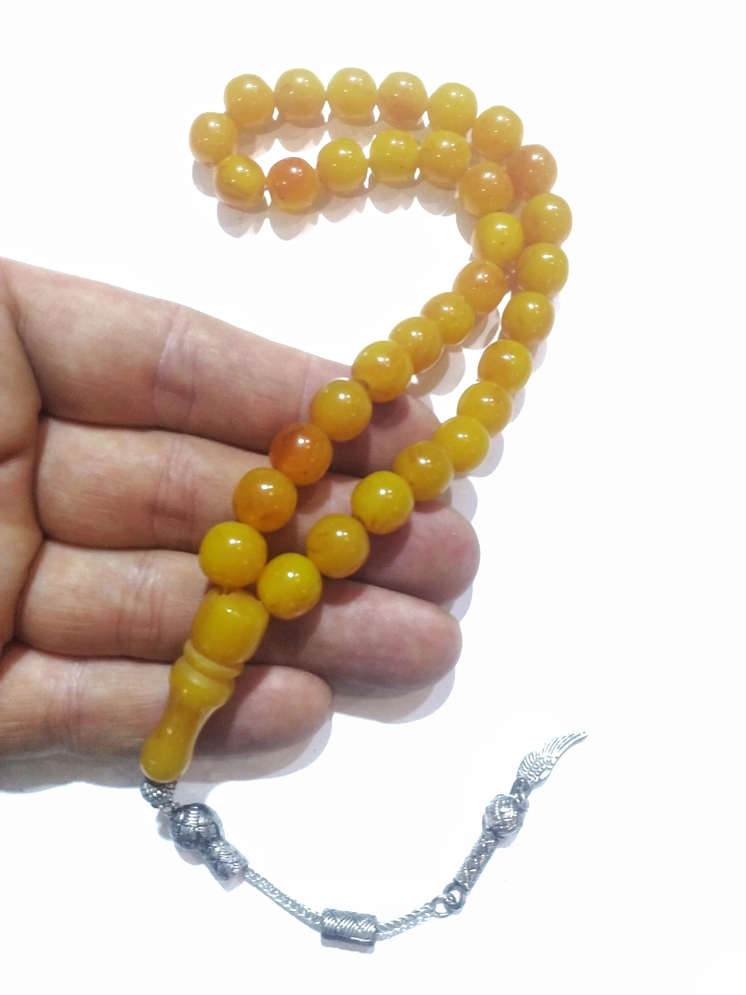 Islamic Tasbih Muslim Rosary Beads 33 Prayer For Men Bracelet For Men Accessory Musbiha Powder Amber Stone Handmade Turkey 03