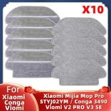 Pièces de rechange pour aspirateur Robot Xiaomi Mi, chiffons de vadrouille, pour modèles Pro STYTJ02YM Conga 3490 Viomi V2 PRO V3 SE, sec et humide 