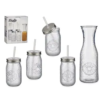 

Set of glasses (5 pcs) 4 x (40 cl) / 1 x (1 L)