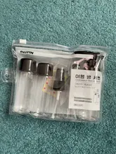 7 Uds Mini viaje maquillaje cosmética rostro crema bote botellas plástico transparente viaje accesorios vacío maquillaje contenedor botella