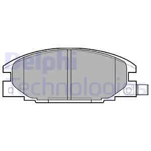 Колодки дисковые п.\ Opel Frontera 2.5/TD/2.8TD 92-96 DELPHI LP6