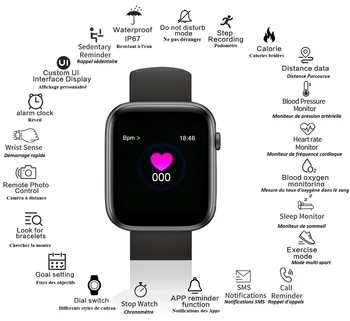 

Watch FITNESS multifunction COMPATIBLE iOS & ANDROID-