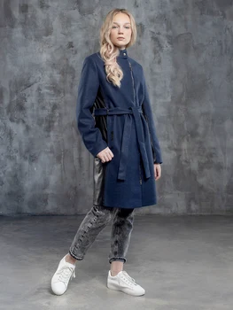 

Пальто для девочки демисезонное, арт. 54-5013 Т.синий