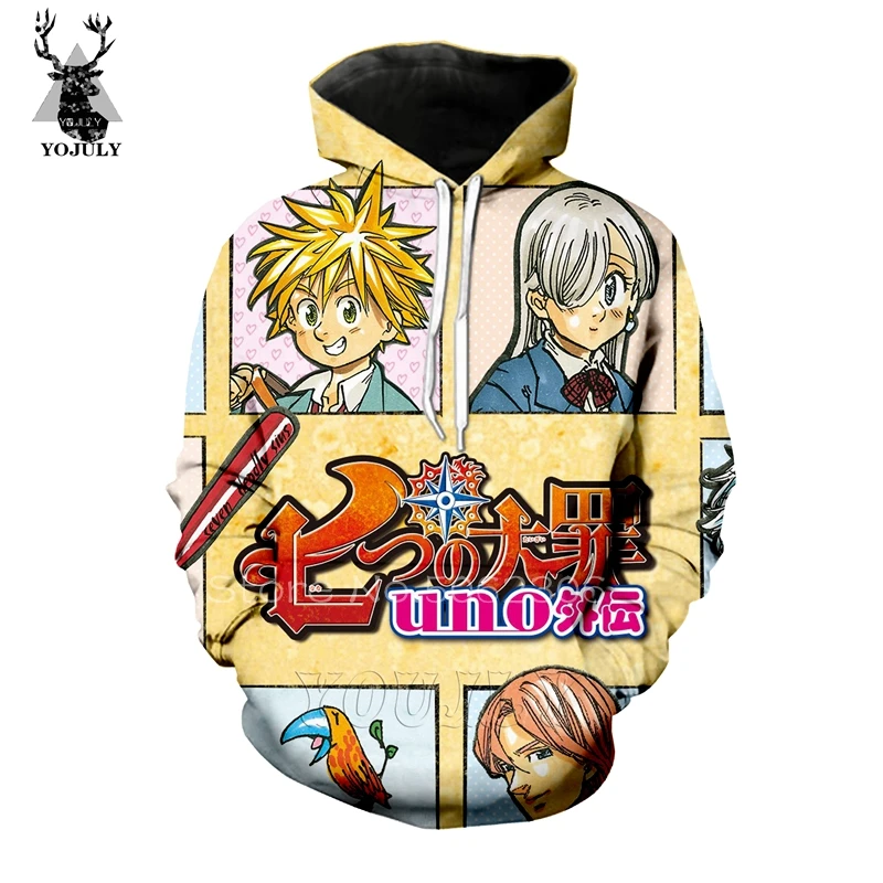 Nanatsu No Taizai hoodies lil peep autumn men's hoodie lil peep sweatshirt off white 3D Harajuku streetwear stranger things A21