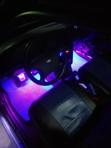 Car RGB LED Strip Interior Light photo review