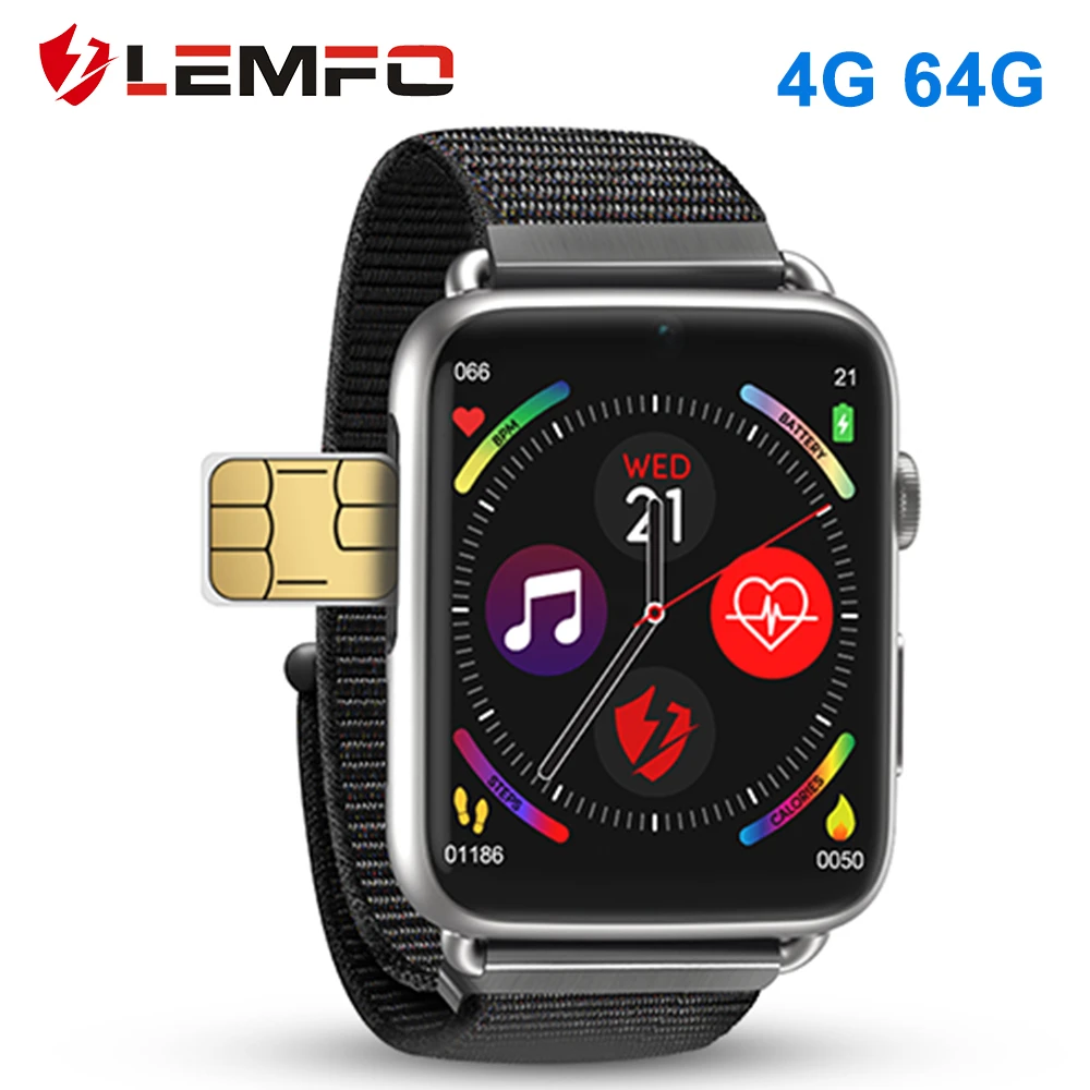 Lemfo Lem10 4g Smart Watch Android 7 Gps Wifi 4gb 64gb 780mah Big Battery  1.88 Inch 360*320 Screen Smartwatch Phone - Smart Watches - AliExpress