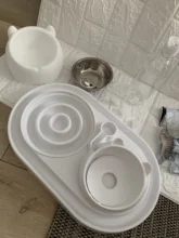 600ml Pet Dog Cat Automatic Feeder Bowl for Dogs Drinking Water Bottle Kitten Bowls Slow