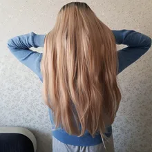 AISI BEAUTY-Peluca de cabello sintético para mujer, cabellera artificial larga y Lisa, parte media Natural, resistente al calor, color marrón y rojo