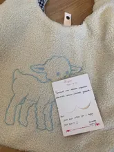 GOPLUS-Bolso de hombro de tela de cordero para mujer, bolso de mano de dibujos animados, de gran capacidad, para compras de ovejas, bonito, nuevo diseño