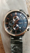 Reloj de pulsera de acero inoxidable para hombre, cronógrafo multifunción con calendario, resistente al agua, de marca superior, color azul sólido, nuevo, 2020