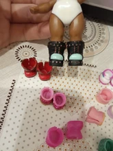 Minizapatos originales para muñecas hermanas, accesorio de DIY para muñecas, regalo de cumpleaños para chico, 5 pares