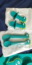 TYRY.HU-vajilla de silicona para bebé, cuenco de entrenamiento con dibujos de dinosaurios de 0 a 12 meses, cuchara, tenedor, plato de cena antideslizante
