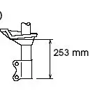 

Shock absorber front left gas 253mm \ Nissan Almera 97-99 KA
