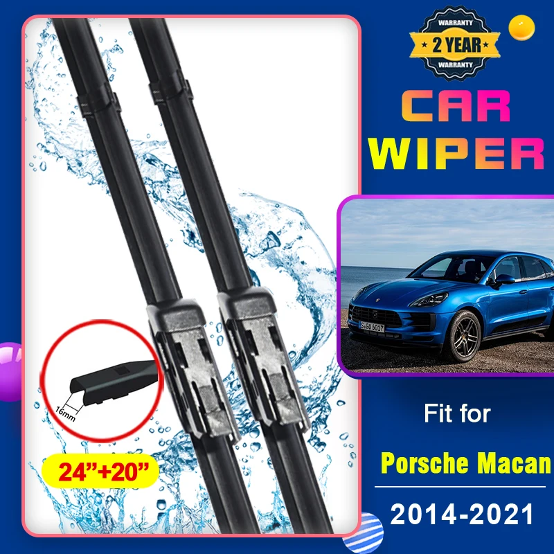 Car Windscreen Wipers For Porsche Macan 95b 20142021 Auto Front Hybrid
