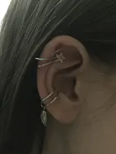 Pendientes de Clip de Cruz Simple para mujer y niña, 2 uds., aretes de Zirconia cúbica con perlas, Clip para oreja sin joyería Piercing