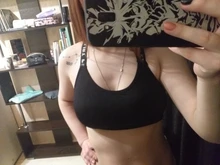 Sujetador deportivo con letras para mujer, sostén deportivo con realce, A-D, negro y blanco, para correr, Yoga, gimnasio y Fitness