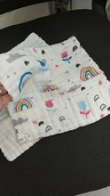 Handkerchief Bibs Towel Wipe-Cloth Feeding Muslin Newborn-Baby Kids Cotton 6-Layer 