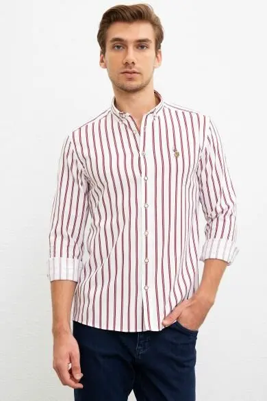 Uss. POLO ASSN. Мужские тканые Gomlek