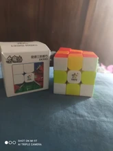 Yuxin-Cubo mágico pequeño 3x3 para niños, Cubo mágico profesional sin pegatinas, Cubo de velocidad, rompecabezas, juguetes para niños