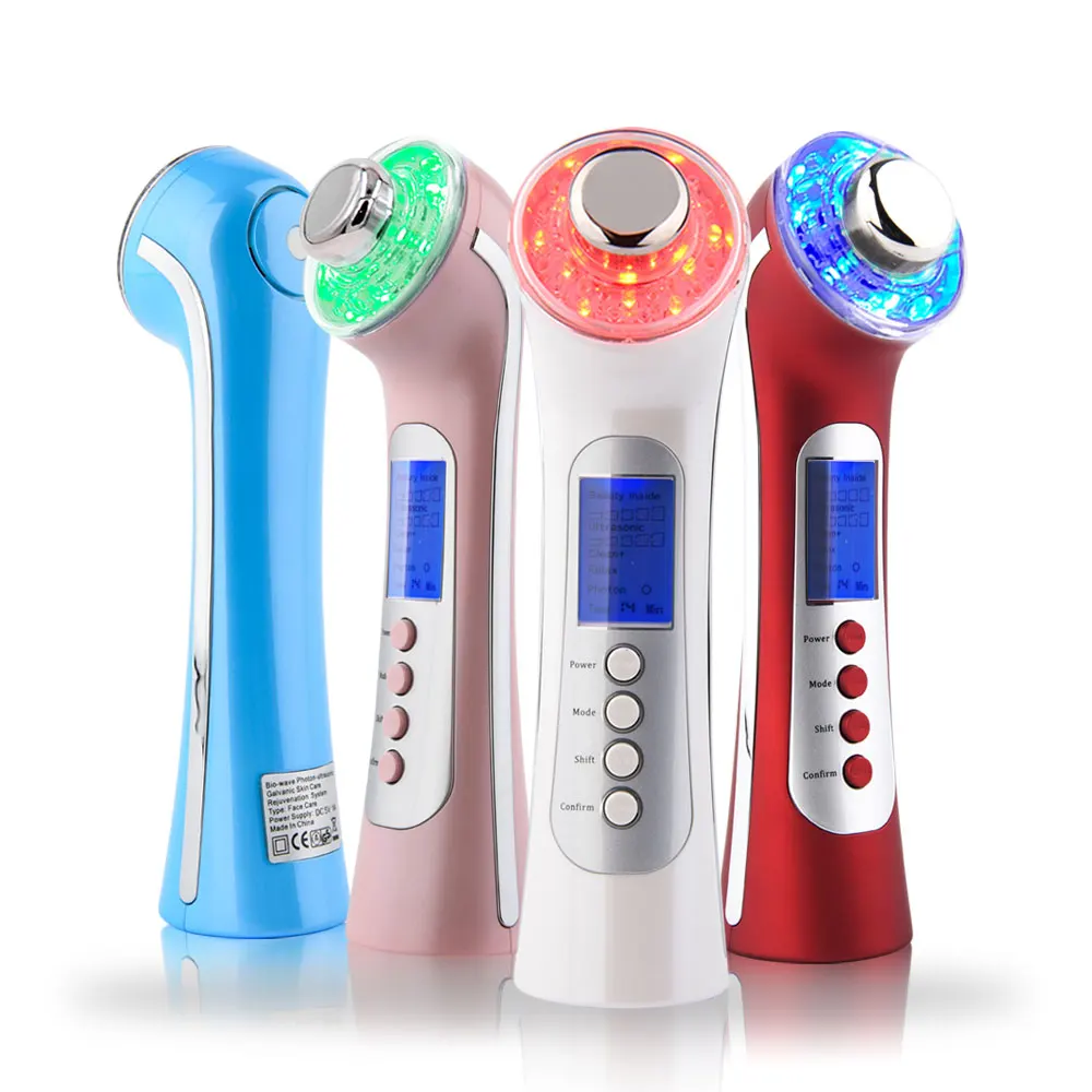 

Skin Care Beauty Machine Deep Facial Cleansing Massager Hot Compress Rejuvenation Remover Wrinkles Lifting Device