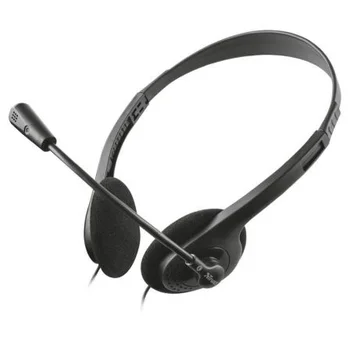 

HEADSET WITH MICROPHONE TRUST CHAT-ULTRA-SOFT PADS-HIGH SENSITIVITY MICROPHONE-CORD 1.80M - 2 * JA