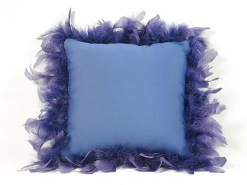 

Blue Satin feather cover case 25X25