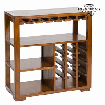 

Bottle Holder Mindi Wood (82x80x35 cm)-Serious Line Collection by Bravissima Kitchen