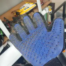 Guantes de aseo de mascotas Deshedding guantes para cepillar eficaz limpieza masaje Animal Baño de pelo de gato perro peines