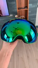COPOZZ-Gafas de esquí para hombre y mujer, lentes de Snowboard para esquiar, protección UV400, antiniebla