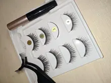 YAPEMAKER-pestañas magnéticas 3D, pestañas postizas de visón, imán para pestañas, juego de delineador y pinzas magnéticas para maquillaje
