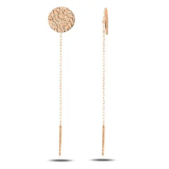 

Angemiel 925 Silver Sequins Japanese Earrings-Rose Gold Plated