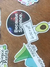 Pegatina De ciencia divertida para estudiante, elemento físico adhesivo de educación para estudiantes, bricolaje, portátil, equipaje, álbum de recortes, papelería, bicicleta, F5, 50 Uds.