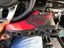 Botas de seguridad ligeras con punta de acero para hombre, zapatos de trabajo, calzado antigolpes