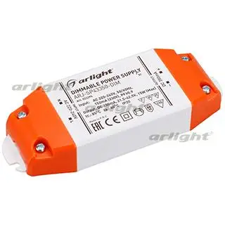 022295 Блок питания ARJ-SP43350-DIM(15W, 350mA, PFC, Triac) ARLIGHT