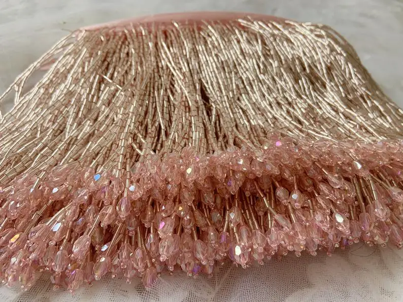 1 Yard 2022 new arrival Delicate bead Fringe trim for haute