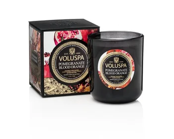 

Aroma candle Voluspa-pomegranate Blood Orange-garnet with Red Orange