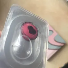 2 unids/par Rosa lentes accesorios de anime de lentes de contacto de Color lentes de Color ojo póngase en contacto con Lenases Yealry UYAAI Anime cosplay