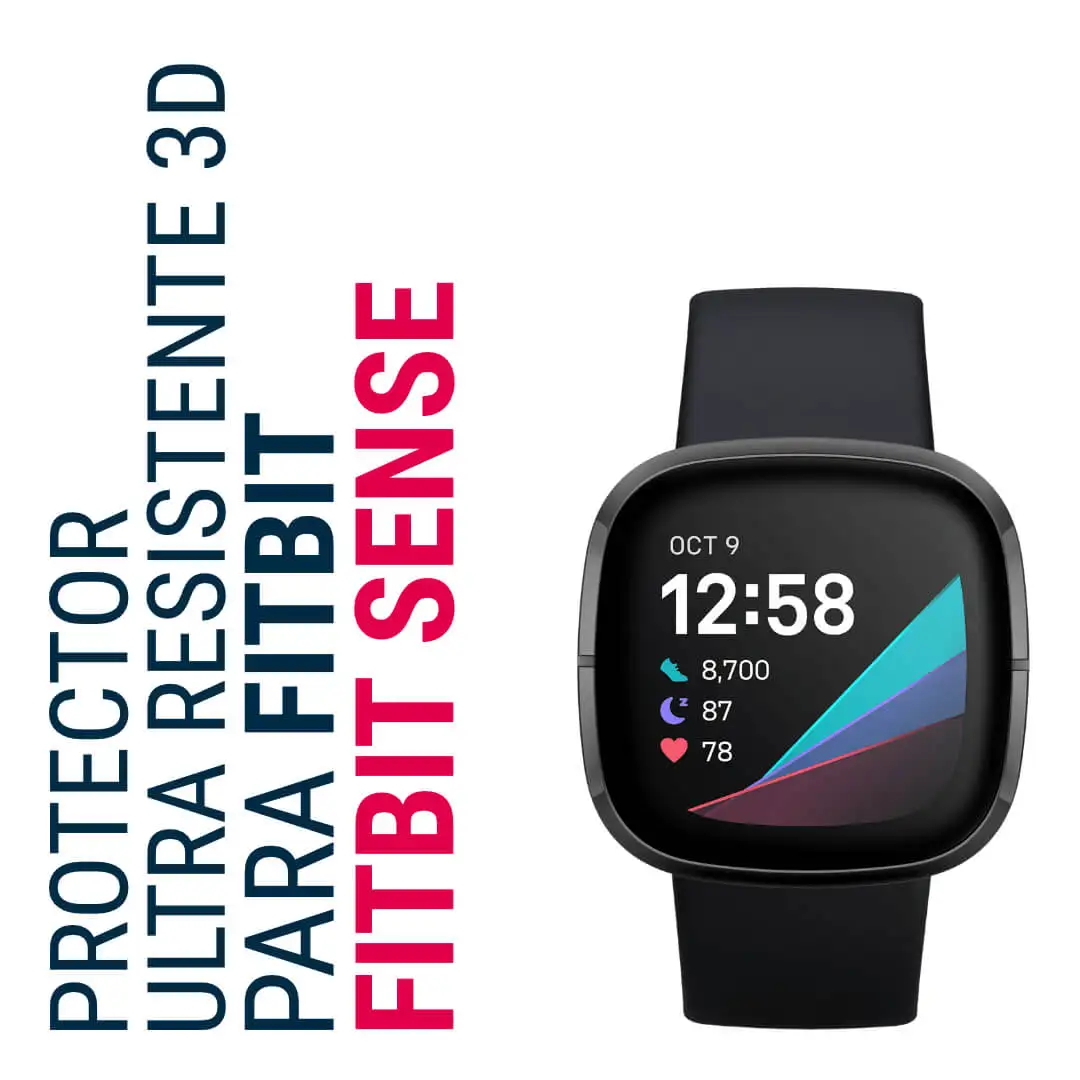 SENTETE, Screen Protector for Fitbit Sense, Anti shock and Anti scratch