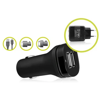 

Set of Chargers KSIX (5 pcs) Black