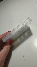 Caja de almacenamiento con ranuras de plástico para limas de uñas, accesorios de manicura con soporte transparente acrílico, 20 unidades