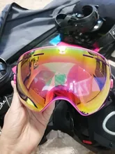 COPOZZ-Gafas de esquí antivaho, lentes de esquí esférico grande, reemplazo de lentes de nieve (solo lentes), UV400, 201