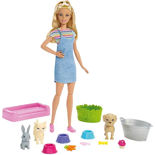 Игровой набор Barbie Кукла и домашние питомцы