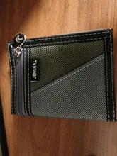 Billeteras de tela de lona para hombre, bolso de mano corto, monedero, monedero, tarjetas, titular de la identificación, regalo de cumpleaños