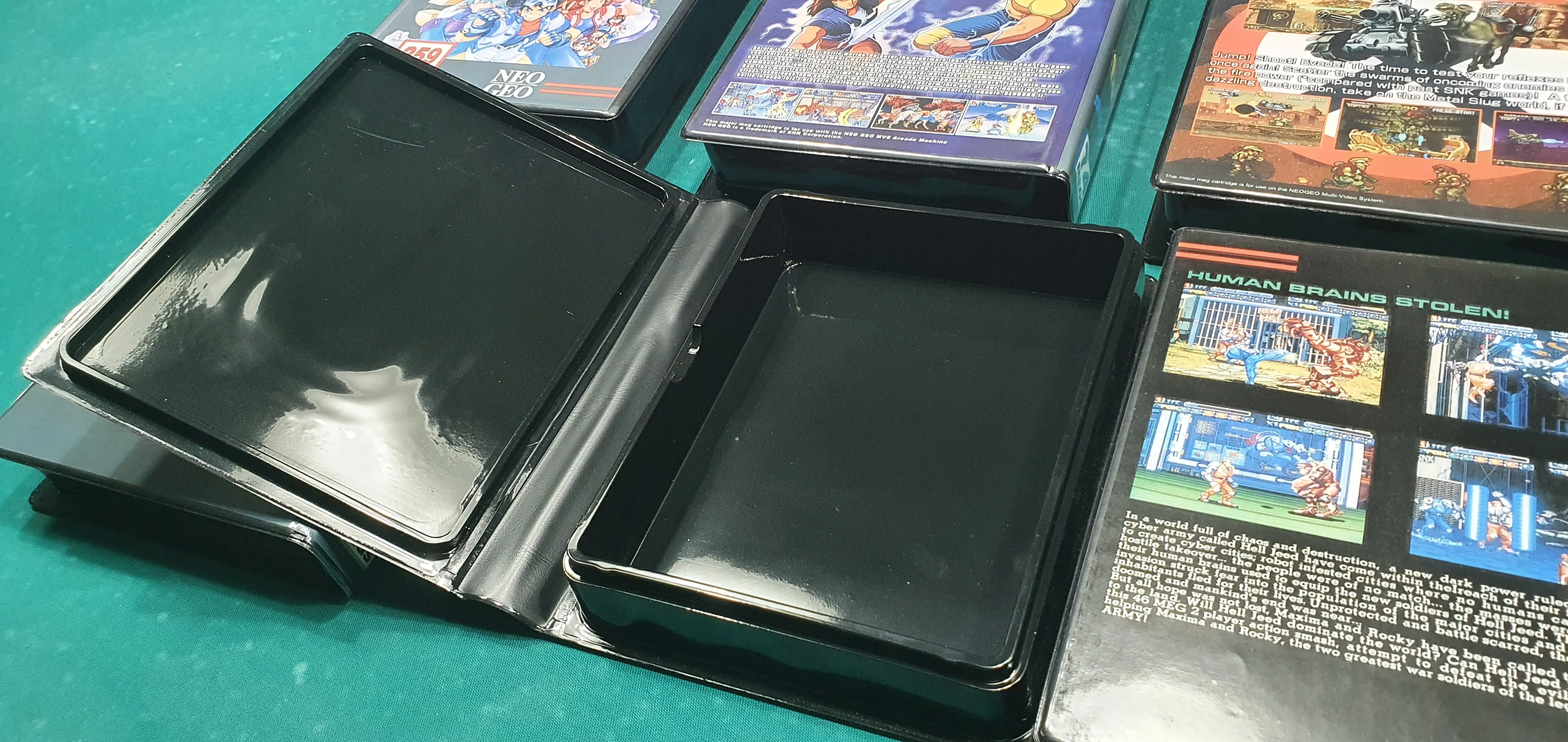 Doos Mvs Cartridges, Aes Shockbox V3 Neo Geo + Caratula Game Kiezen