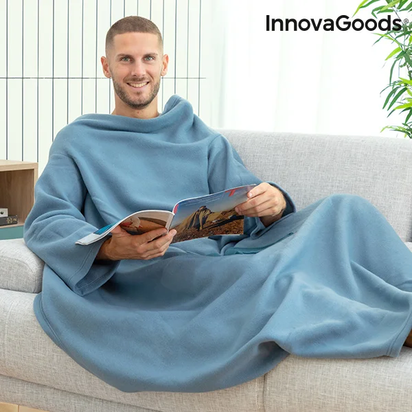 Одеяло с одним рукавом и центральным карманом Faboulazy InnovaGoods