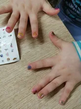 Niñas congelados elsa y Anna maquillaje juguetes pegatinas de uñas Disney nieve blanca princesa Sophia Mickey Minnie a los niños pendientes juguetes de pegatinas