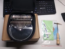 Stick Hammer Tuner Piano-Finger-Piano-Gift Kalimba-Case Thumb Acrylic Transparent 17-Key